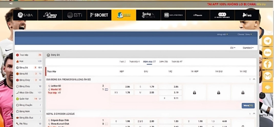 Một số kinh nghiệm thắng lớn khi đặt cược kèo Châu Âu 58WIN